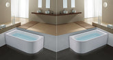 for shower over bath, Sanitary grade Acrylic Corner Bathtub 1500x750x580mm @Mel